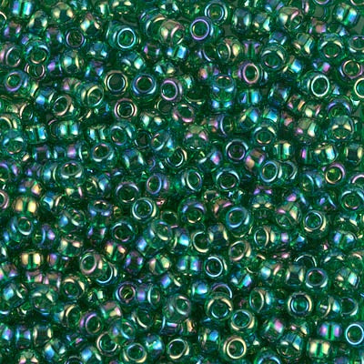 8-0179 - Green Transparent/Rainbow 10 grams